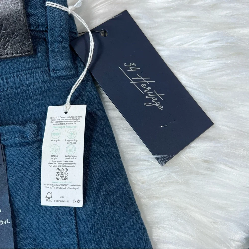 NWT 34 Heritage Courage Straight Leg‎ Pants in Petrol Comfort